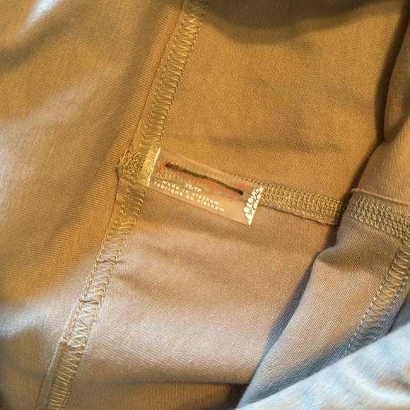 Free People hot shot kick flare pants colorblock Iced Coffee Combo XS - Picture 8 of 8